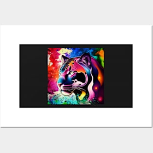 abstract panther 1 Posters and Art